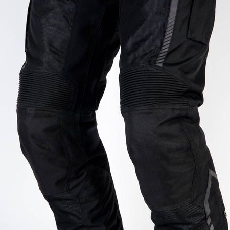 Spodnie tekstylne OZONE FLOW BLACK czarny
