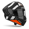 Kask integralny AIROH MATRYX SCOPE ORANGE MATT czarny pomarańczowy biały