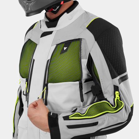 Kurtka tekstylna SHIMA HERO 3.0 G2 GREY/FLUO szary żółty fluo czarny
