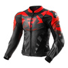 Kurtka skórzana REBELHORN INFERNO BLACK/FLUO RED czarny czerwony fluo