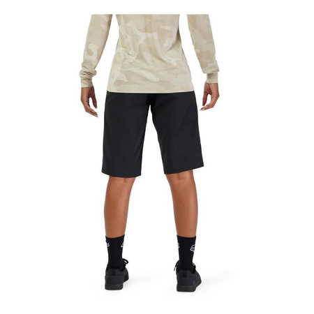 Spodenki rowerowe damskie FOX LADY RANGER BLACK czarny