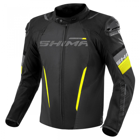 Kurtka tekstylna SHIMA SOLID 2.0 FLUO czarny żółty fluo