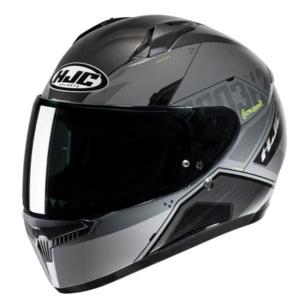 Kask integralny HJC C10 INKA BLACK/YELLOW szary żółty fluo czarny