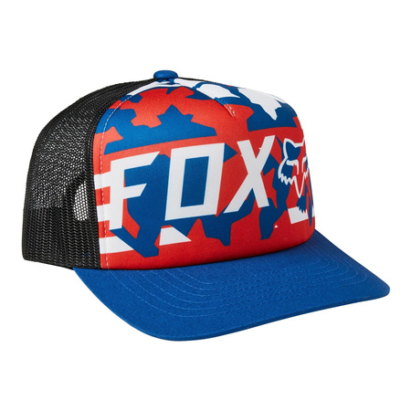 Czapka z daszkiem FOX RED WHITE AND TRUE SNAPBACK ROYAL BLUE niebieski czerwony biały