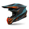 Kask cross AIROH TWIST 3 SHARD ORANGE MATT pomarańczowy fluo czarny niebieski