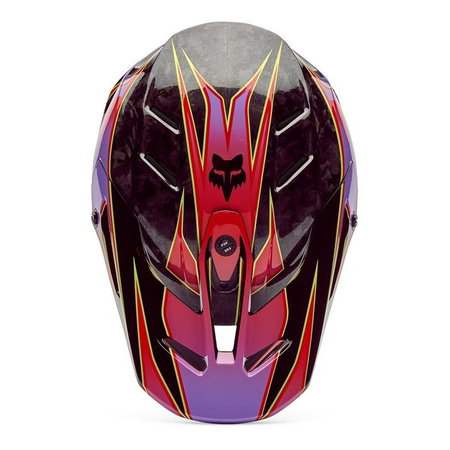 Kask cross FOX V3 RS CANVAS RED czerwony