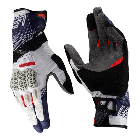 Rękawice cross LEATT ADV HYDRADRI 5.5 ROYAL biały niebieski