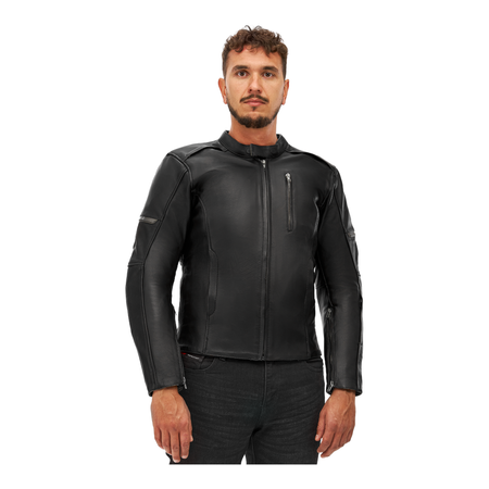 Kurtka skórzana SHIMA HUNTER+ 2.0 BLACK czarny