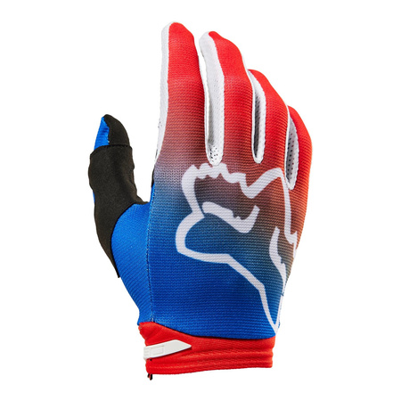 Rękawice cross FOX 180 TOXSYK FLUO RED niebieski czerwony fluo biały