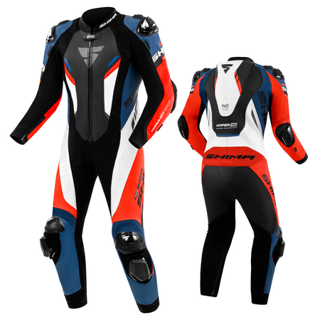 Kombinezon jednoczęściowy SHIMA HYPER RS WHITE/BLUE czarny czerwony fluo biały niebieski