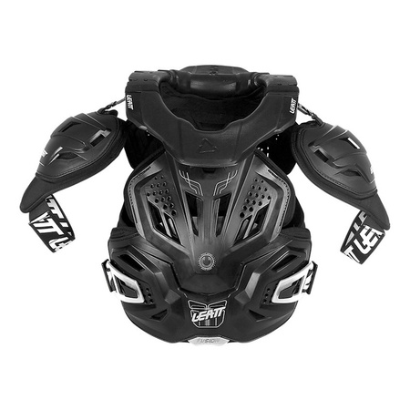 Buzer LEATT FUSION VEST 3.0 z osłoną szyi BLACK czarny