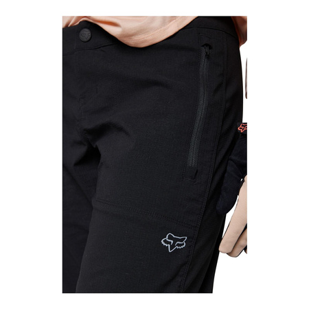 Spodenki rowerowe damskie FOX LADY RANGER BLACK czarny