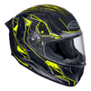 Kask integralny OZONE SPRINT BLACK/GREY/FLO YELLOW szary żółty fluo czarny
