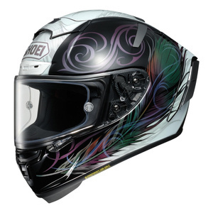 Kask integralny SHOEI X-Spirit 3 Kujaku TC-10 czarny biały zielony czerwony
