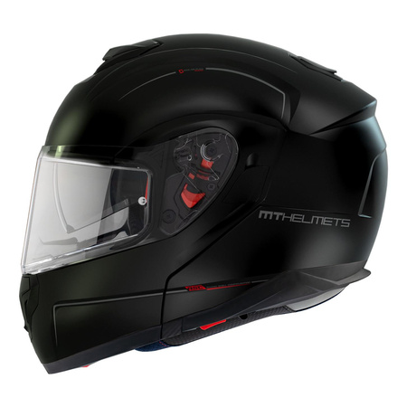 Kask szczękowy MT ATOM SV SOLID MATT BLACK czarny mat