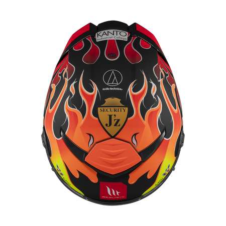 Kask integralny MT THUNDER 4 SV YAMANAKA 2024 czerwony żółty czarny