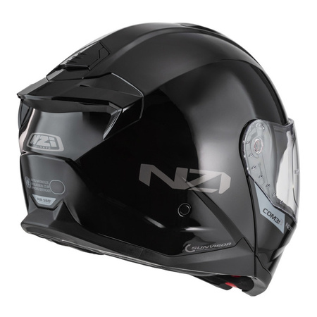 Kask szczękowy NZI COMBI 3 DUO BLACK czarny