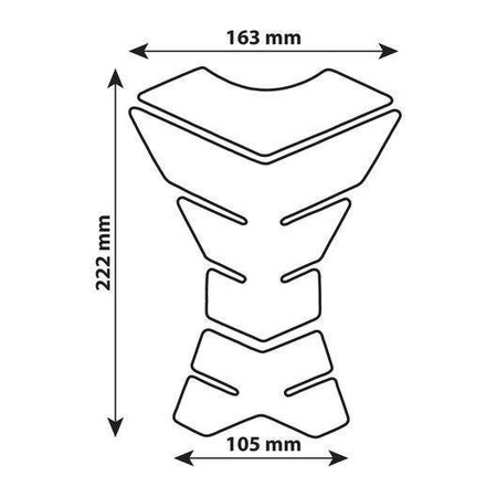 Tankpad LAMPA PRO-TANK X3 CARBON LOOK