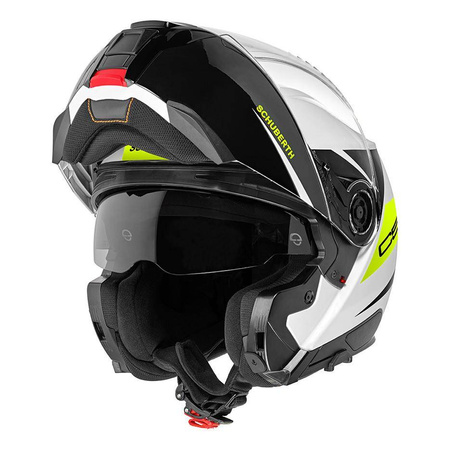 Kask szczękowy SCHUBERTH C5 ECE ECLIPSE YELLOW biały czarny żółty fluo