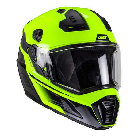 Kask cross z goglami LEATT KIT ADV 8.5 V25 HI-VIZ żółty fluo czarny