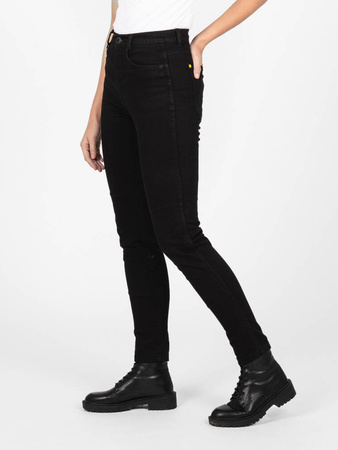 Jeansy motocyklowe damskie KNOX RYDAL LADY SHORT BLACK czarny