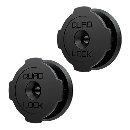 Podstawa QUAD LOCK V2 samoprzylepna ścienna (dwupak) czarny