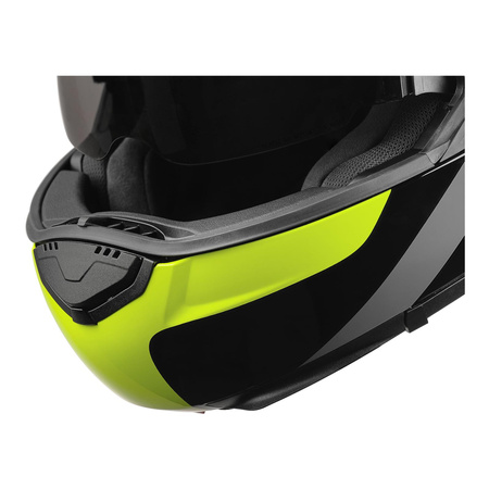 Kask szczękowy SCHUBERTH C3 PRO ECE SESTANTE YELLOW czarny biały żółty fluo