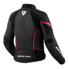 Kurtka skórzana damska REVIT XENA 4 LADY BLACK/PINK czarny różowy