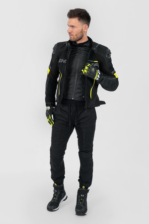 Kurtka tekstylna SHIMA SOLID 2.0 VENTED FLUO czarny żółty fluo
