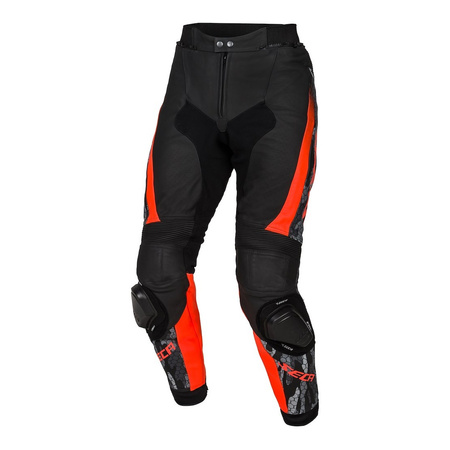 Spodnie skórzane SECA SRS II FLUO RED czerwony fluo czarny szary