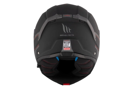 Kask szczękowy MT ATOM 2 SV SOLID MATT BLACK czarny mat