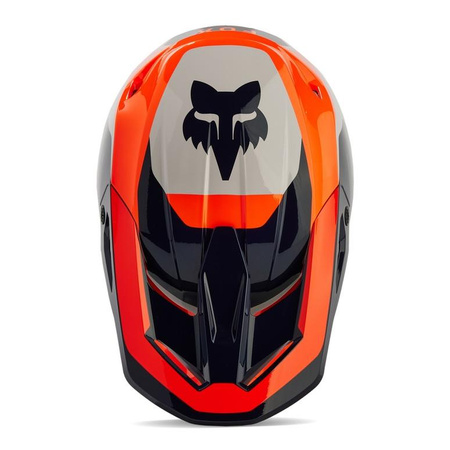 Kask cross FOX V1 NITRO FLUORESCENT ORANGE pomarańczowy fluo granatowy