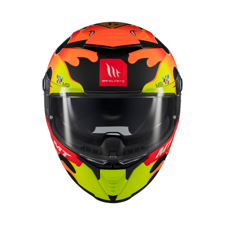 Kask integralny MT THUNDER 4 SV YAMANAKA 2024 czerwony żółty czarny