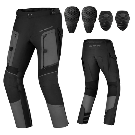 Spodnie tekstylne SHIMA HERO 2.0 MEN GREY czarny szary