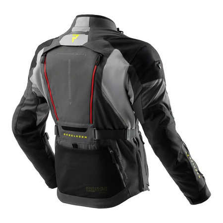 Kurtka tekstylna REBELHORN HARDY 3.0 ANTHRACITE/GREY/YELLOW grafitowy szary żółty
