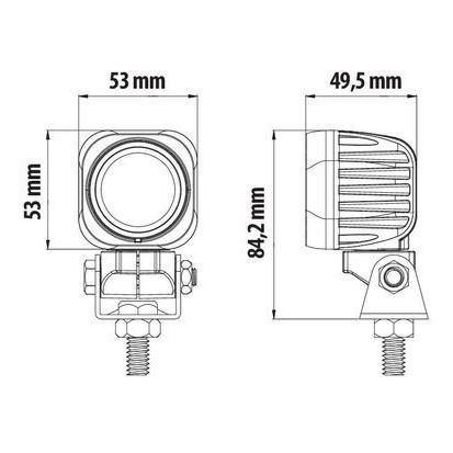Lampka LAMPA CYCLOPS SQUARE LED 9/32V