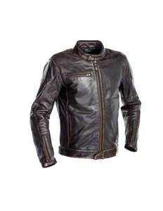 Kurtka skórzana RICHA NORMANDIE BROWN brązowy