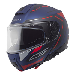 Kask szczękowy SCHUBERTH C5 ECE OMEGA BLUE niebieski czerwony czarny biały