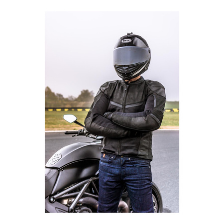 Kurtka skórzana REBELHORN ROCKET BLACK czarny