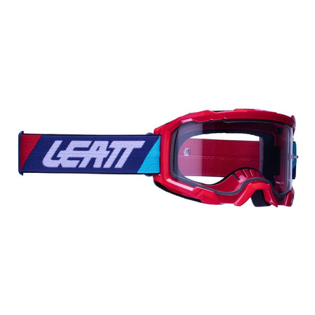 Gogle motocyklowe LEATT VELOCITY 4.5 RED SZYBA CLEAR czerwony