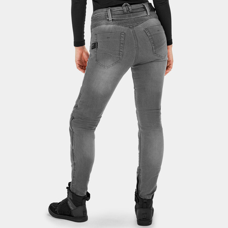 Jeansy motocyklowe damskie SHIMA ZENITH LADY GREY szary