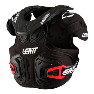 Buzer dziecięcy LEATT FUSION VEST 2.0 JUNIOR z osłoną szyi BLACK czarny
