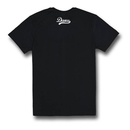 Koszulka T-shirt DAVCA CARDS BLACK czarny beżowy zielony