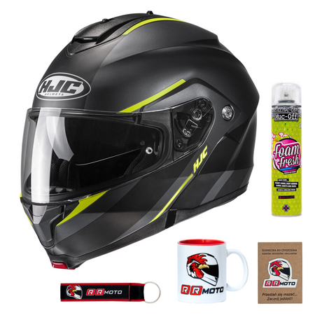 Kask szczękowy HJC C91 TERO BLACK/YELLOW czarny żółty fluo