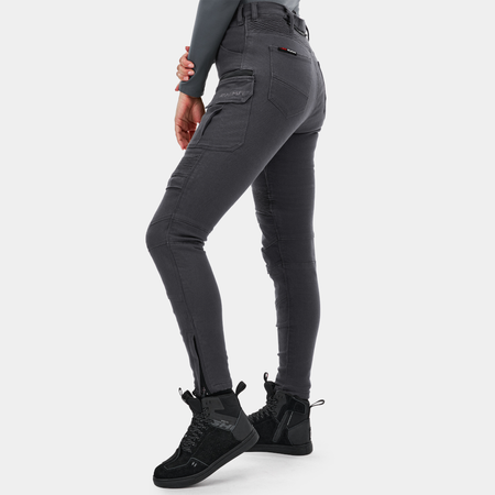 Jeansy motocyklowe damskie SHIMA GIRO 3.0 LADY GREY