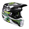 Kask cross z goglami LEATT KIT MOTO 3.5 STORM TEAL biały czarny żółty fluo