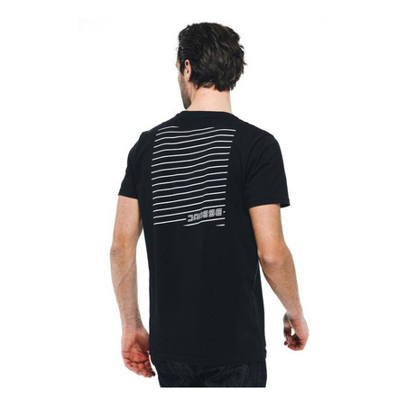 Koszulka T-shirt DAINESE HATCH BLACK/WHITE czarny biały