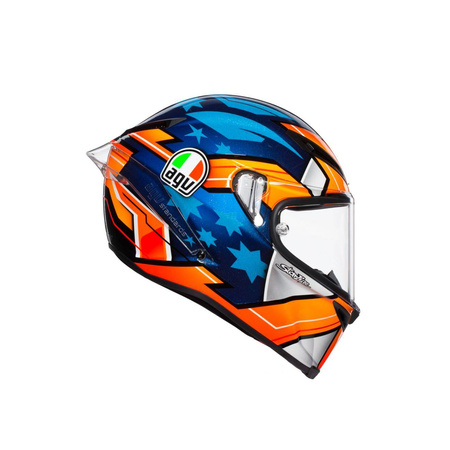 Kask integralny AGV CORSA R MILLER 2018 pomarańczowy niebieski granatowy biały