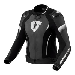 Kurtka skórzana damska REVIT XENA 4 PRO LADY BLACK/WHITE czarny biały