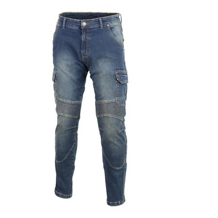 Jeansy motocyklowe SECA SQUARE BLUE niebieski